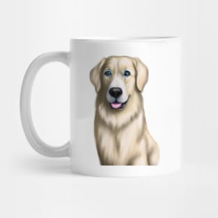 Cute Golden Retriever Drawing Mug